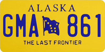 AK license plate GMA861