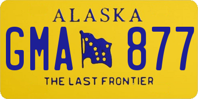 AK license plate GMA877