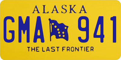 AK license plate GMA941