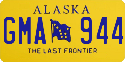 AK license plate GMA944