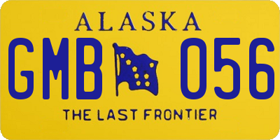 AK license plate GMB056