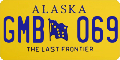 AK license plate GMB069