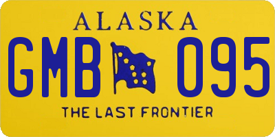AK license plate GMB095