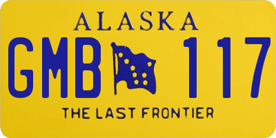 AK license plate GMB117
