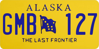 AK license plate GMB127