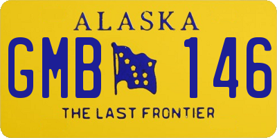 AK license plate GMB146