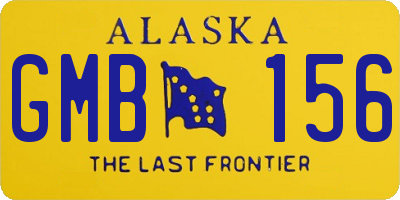 AK license plate GMB156