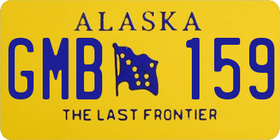 AK license plate GMB159