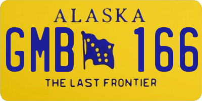 AK license plate GMB166