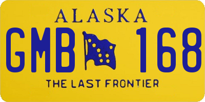 AK license plate GMB168