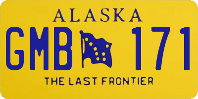 AK license plate GMB171