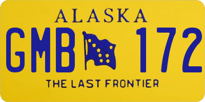 AK license plate GMB172