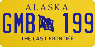 AK license plate GMB199