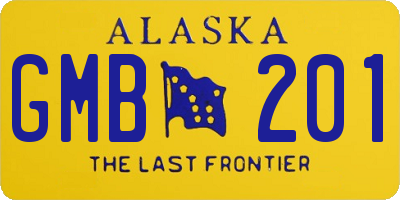 AK license plate GMB201