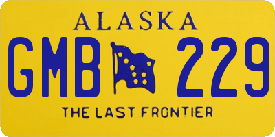 AK license plate GMB229
