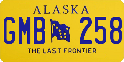 AK license plate GMB258