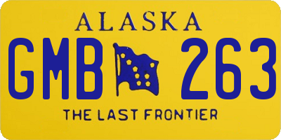 AK license plate GMB263