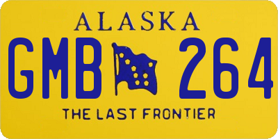 AK license plate GMB264