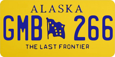 AK license plate GMB266