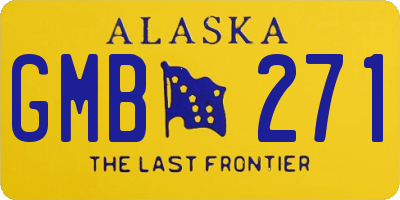 AK license plate GMB271