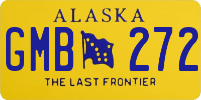 AK license plate GMB272