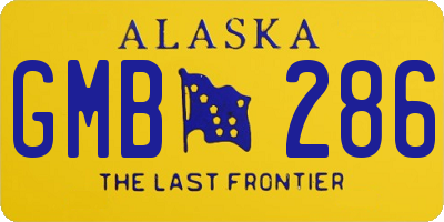 AK license plate GMB286