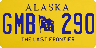 AK license plate GMB290