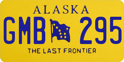 AK license plate GMB295