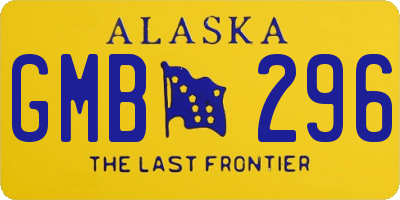AK license plate GMB296