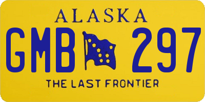 AK license plate GMB297