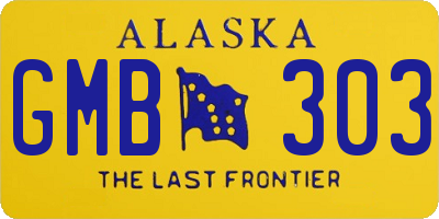 AK license plate GMB303