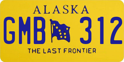 AK license plate GMB312