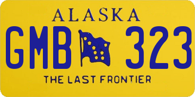AK license plate GMB323