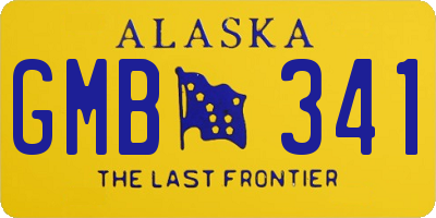 AK license plate GMB341