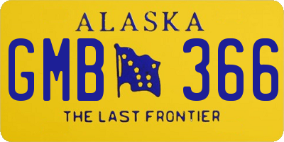AK license plate GMB366
