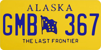 AK license plate GMB367