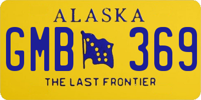 AK license plate GMB369