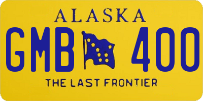 AK license plate GMB400