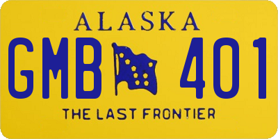 AK license plate GMB401