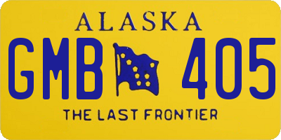 AK license plate GMB405