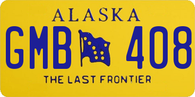 AK license plate GMB408