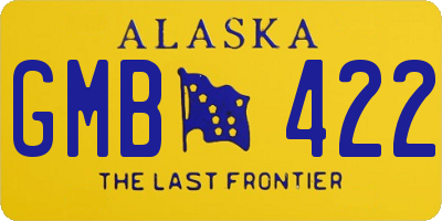 AK license plate GMB422