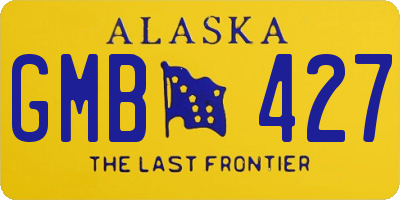 AK license plate GMB427