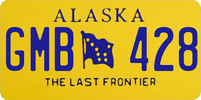 AK license plate GMB428