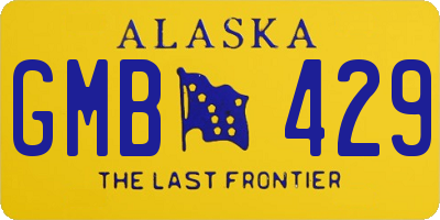 AK license plate GMB429