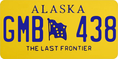 AK license plate GMB438