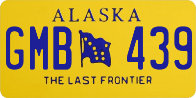 AK license plate GMB439