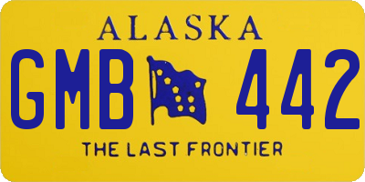 AK license plate GMB442
