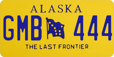 AK license plate GMB444