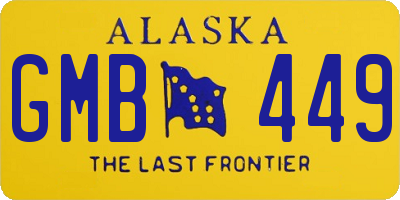 AK license plate GMB449